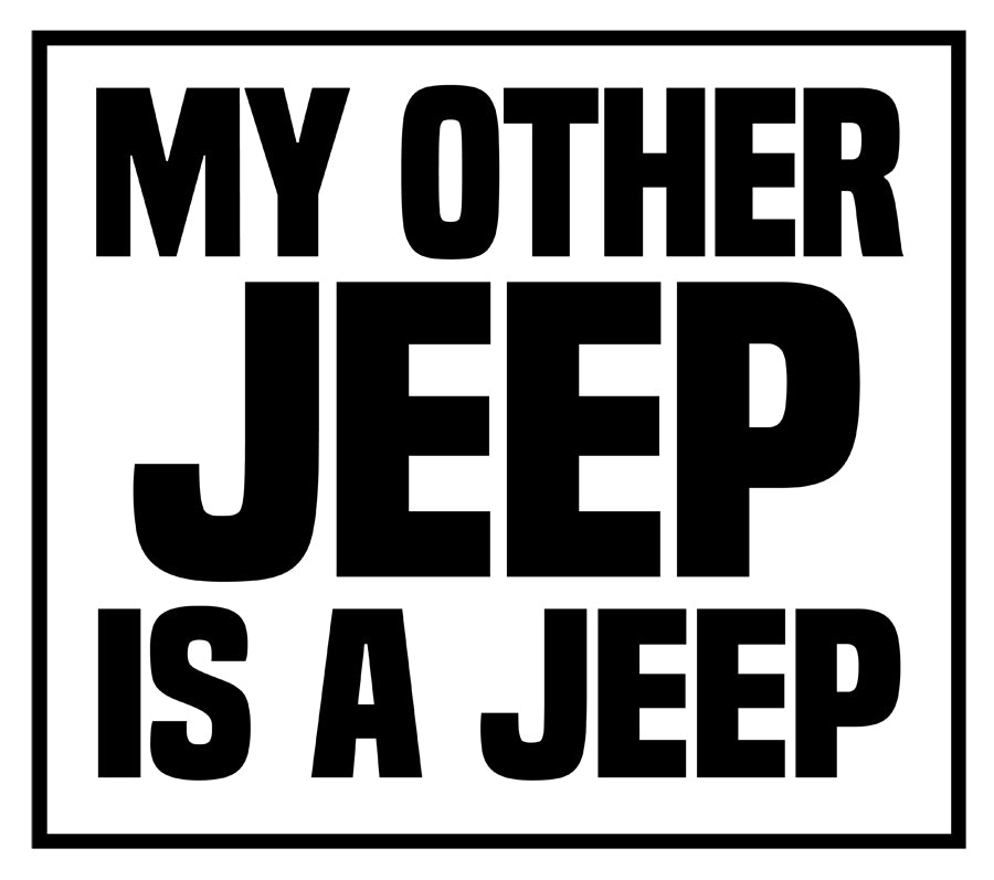 My Other Jeep is a Jeep Decal – Offroad Outfitter Apparel