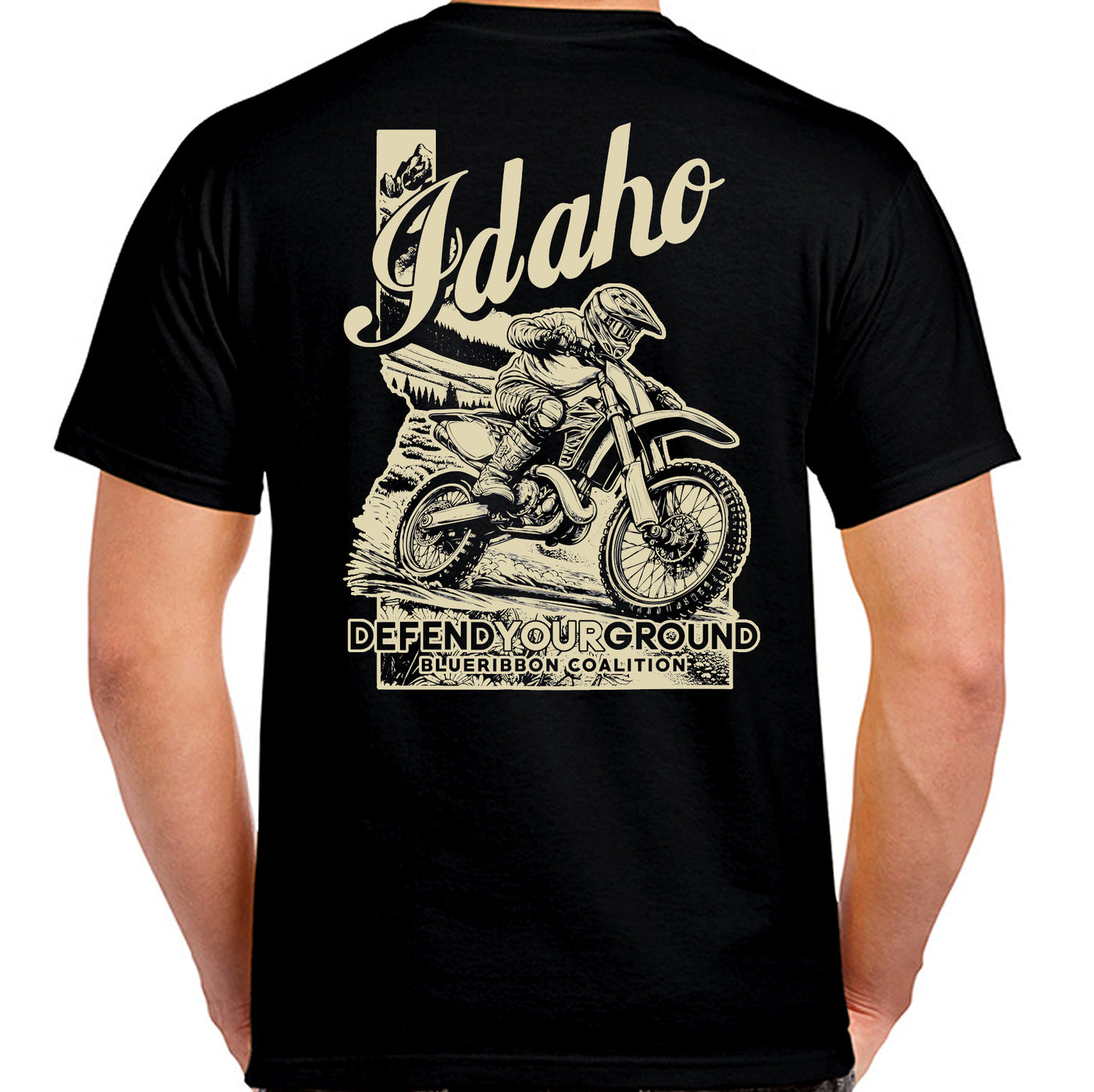 BlueRibbon Coalition IDAHO Dirt Bike T-shirt