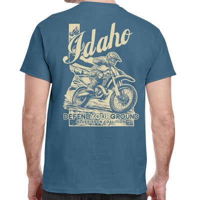 BlueRibbon Coalition IDAHO Dirt Bike T-shirt