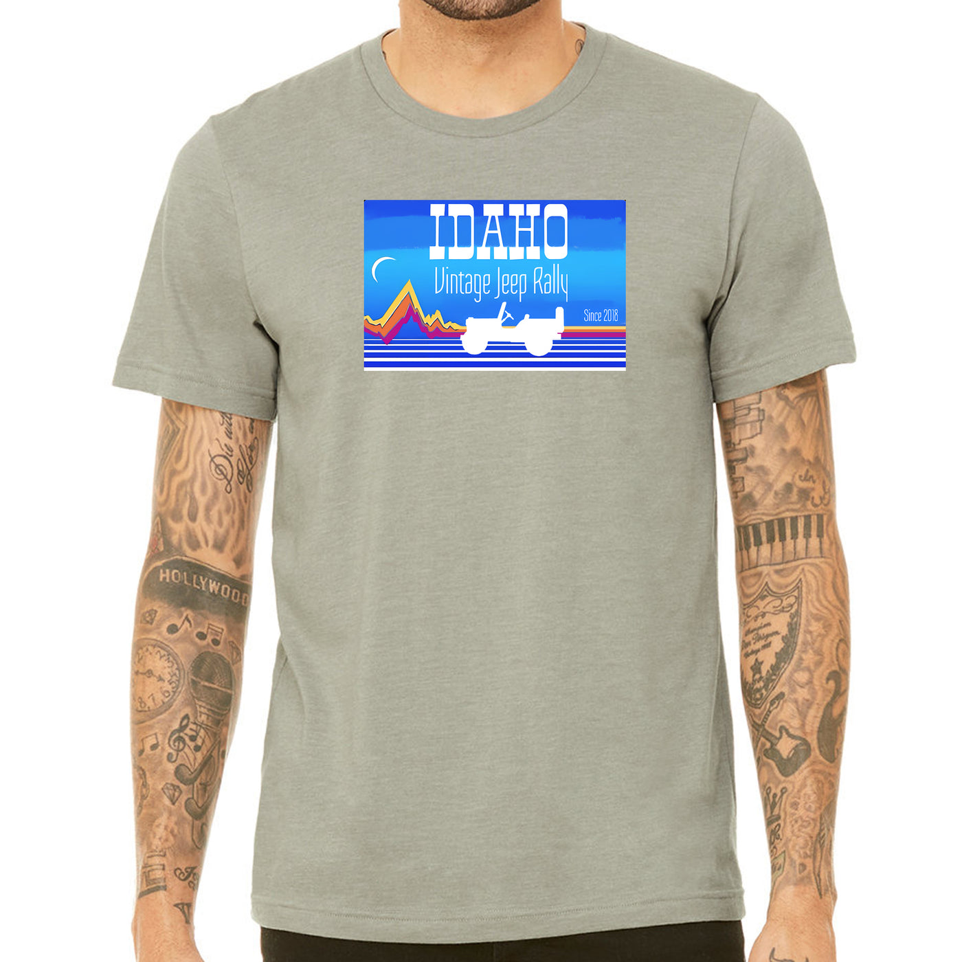 Idaho Vintage Jeep Rally Mountains T-Shirt