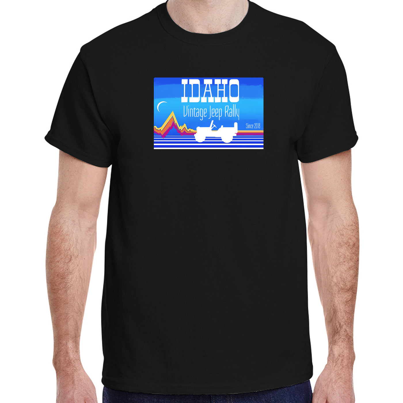 Idaho Vintage Jeep Rally Mountains T-Shirt