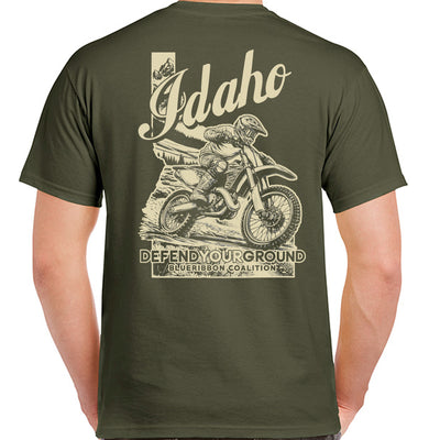 BlueRibbon Coalition IDAHO Dirt Bike T-shirt