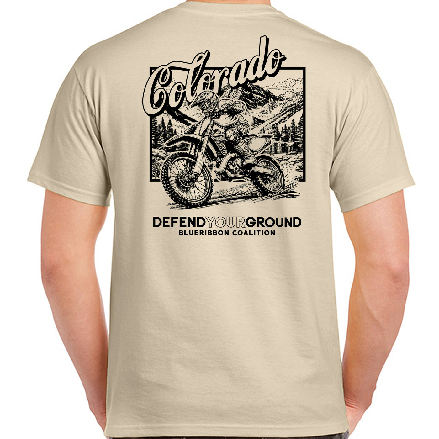 BlueRibbon Coalition COLORADO Dirt Bike T-shirt