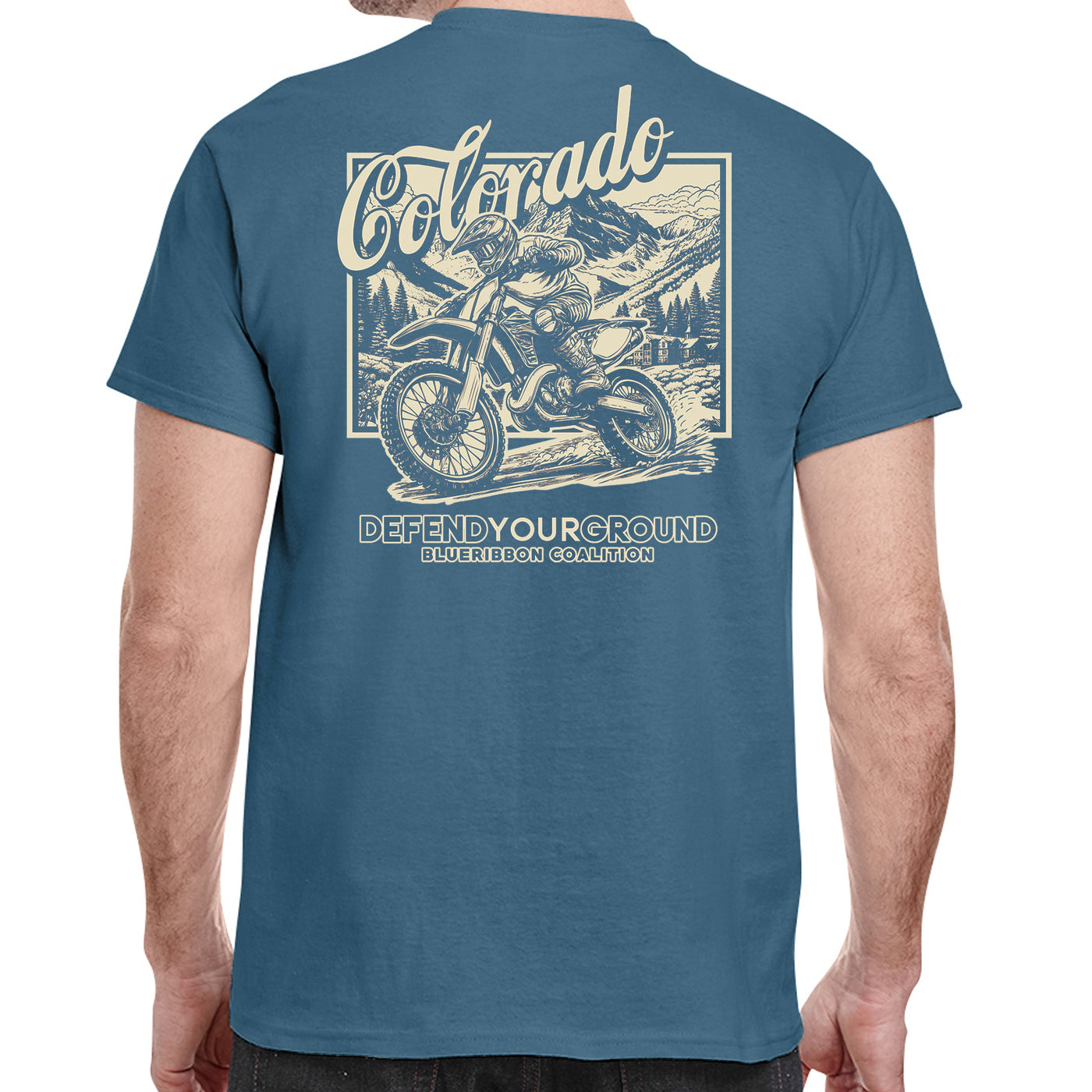 BlueRibbon Coalition COLORADO Dirt Bike T-shirt