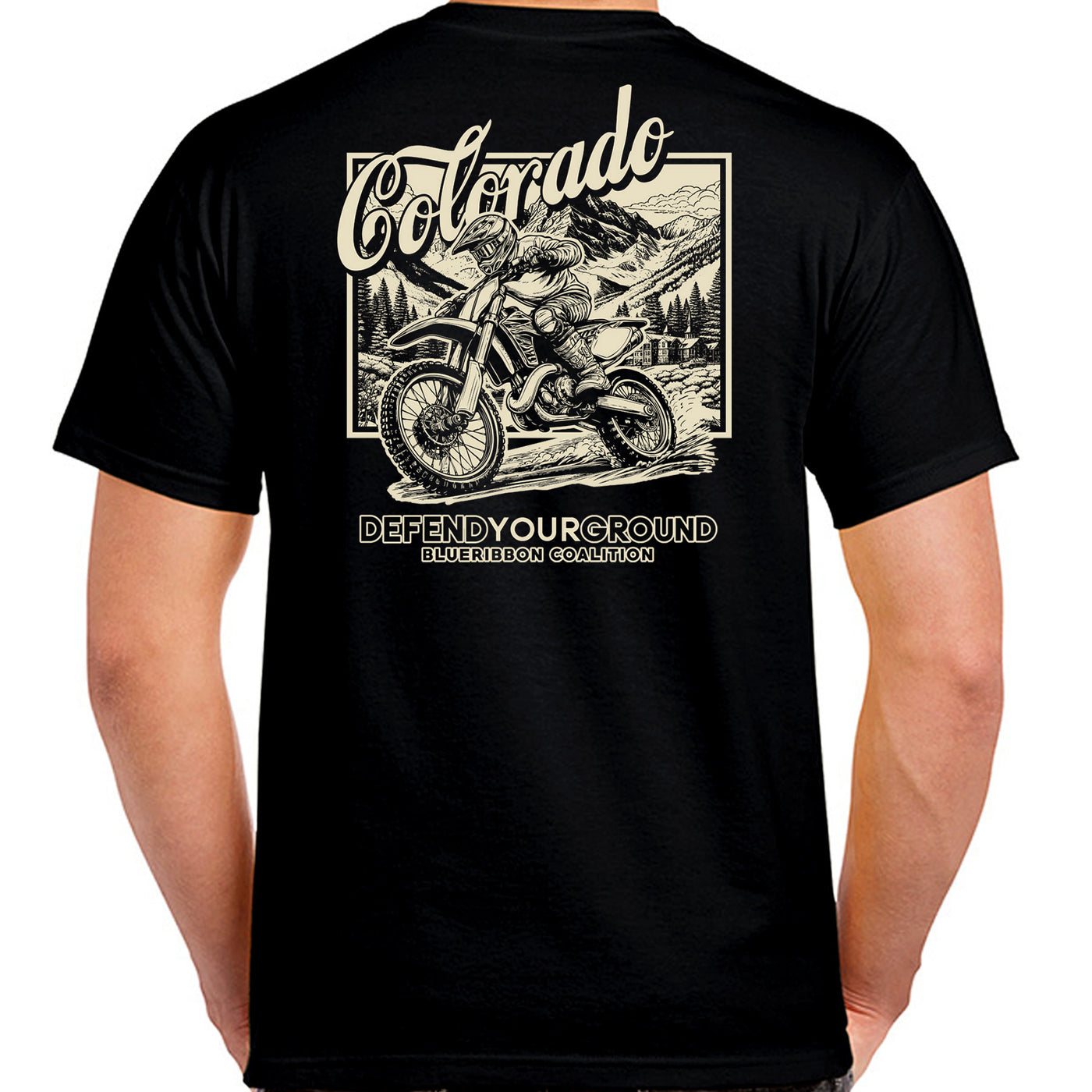 BlueRibbon Coalition COLORADO Dirt Bike T-shirt