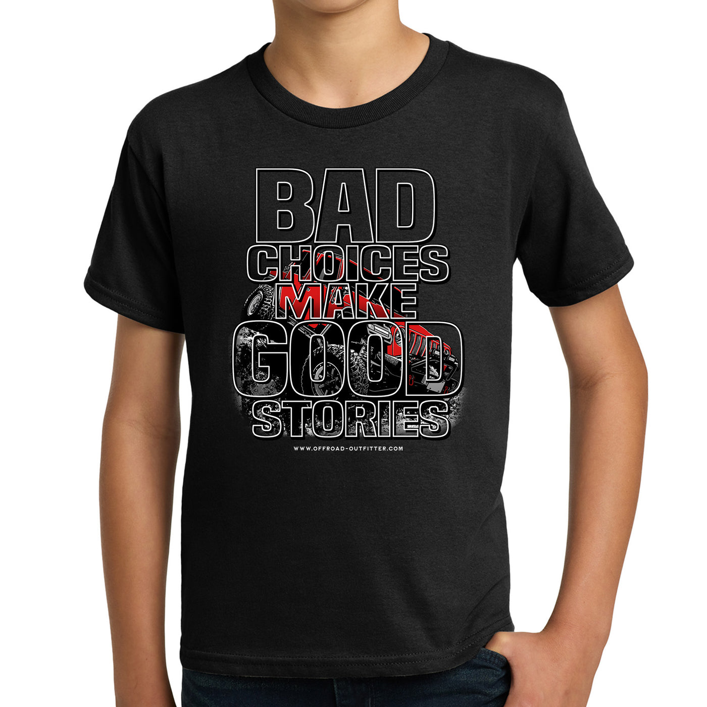 Bad Choices Make Good Stories Youth T-Shirt