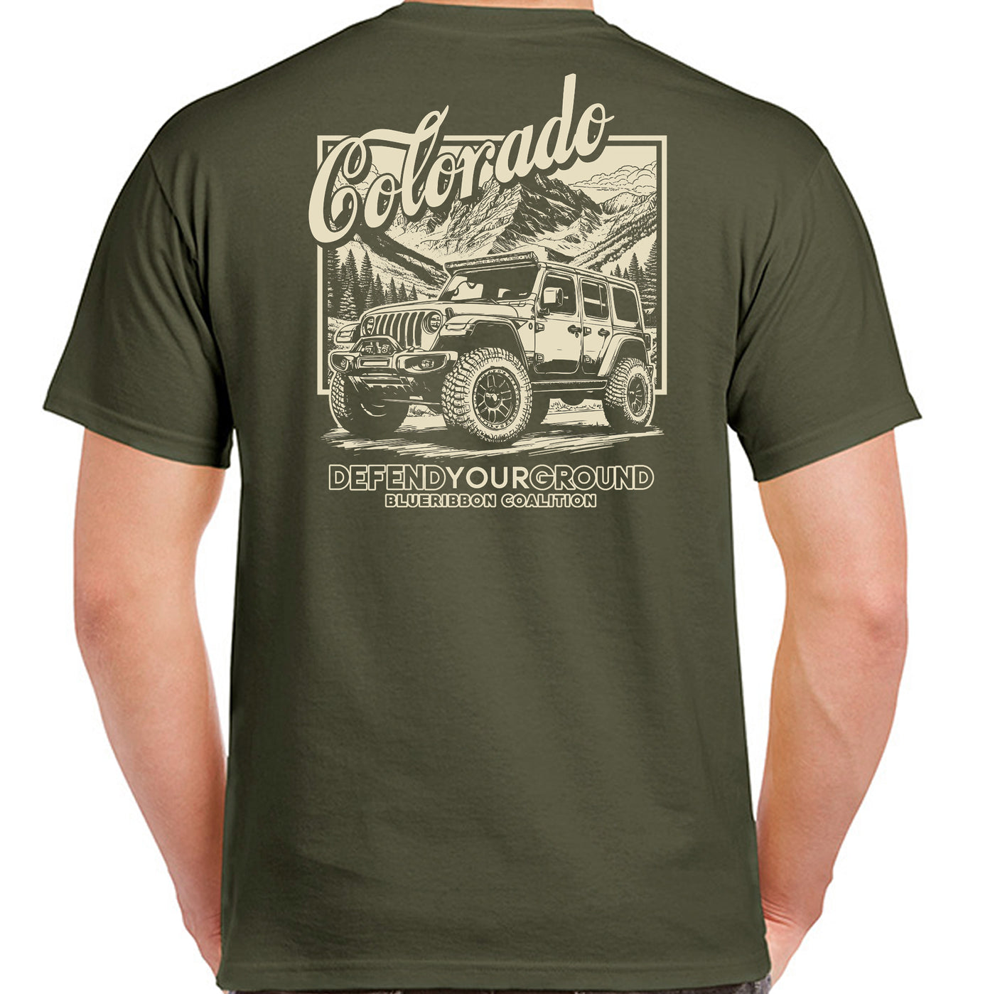 BlueRibbon Coalition COLORADO Offroad Vehicle T-shirt