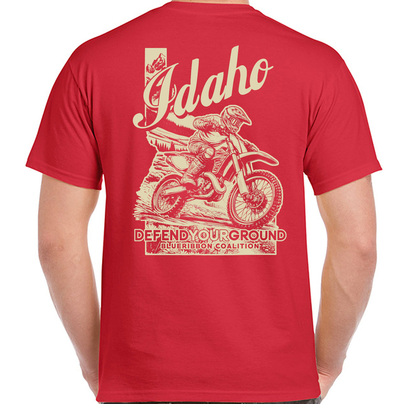 BlueRibbon Coalition IDAHO Dirt Bike T-shirt