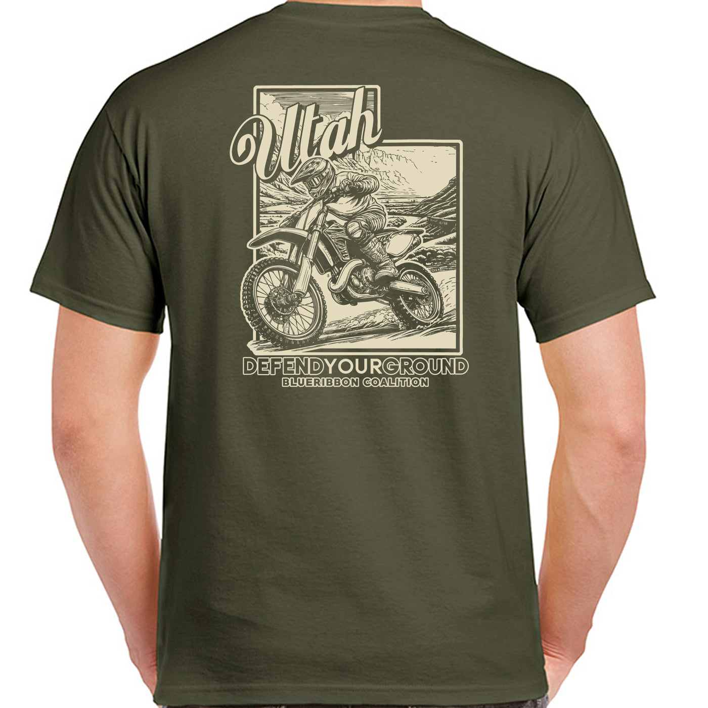 BlueRibbon Coalition UTAH Dirt Bike T-shirt