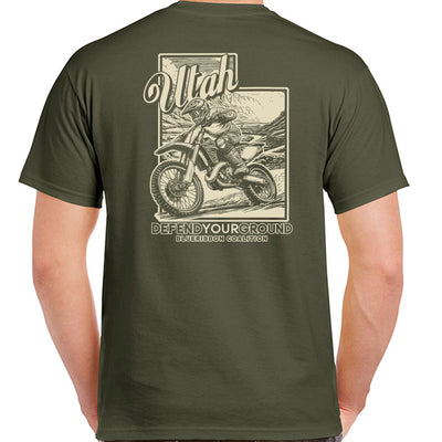 BlueRibbon Coalition UTAH Dirt Bike T-shirt