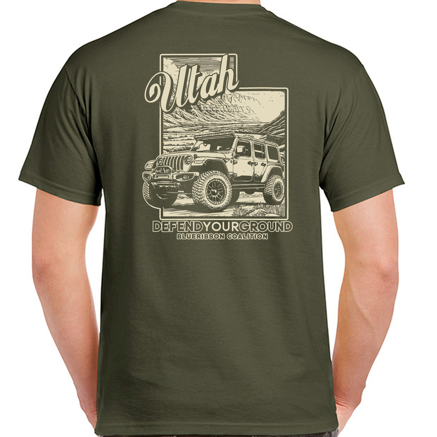 BlueRibbon Coalition UTAH Offroad Vehicle T-shirt