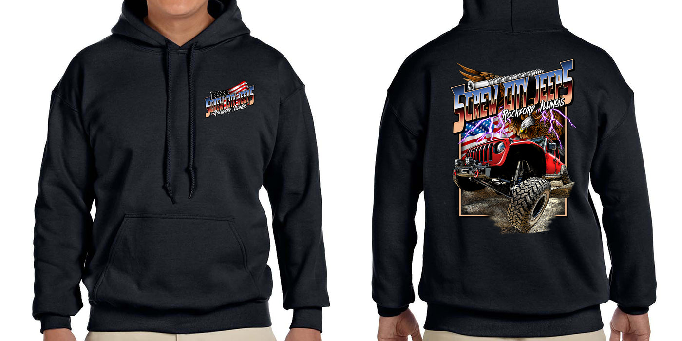 Screw City Jeeps Ultra American Hoodie