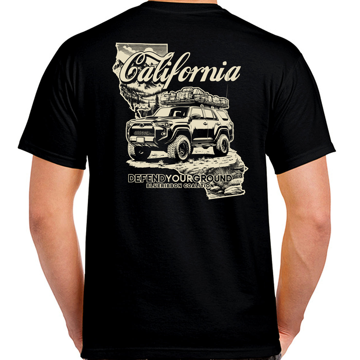 BlueRibbon Coalition CALIFORNIA Overlander T-shirt