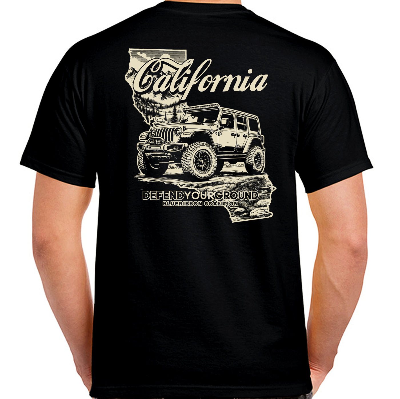 BlueRibbon Coalition CALIFORNIA Offroad Vehicle T-shirt