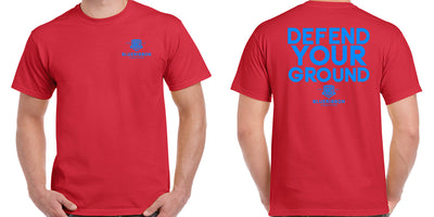 BlueRibbon Coalition DEFEND YOUR GROUND Red T-shirt