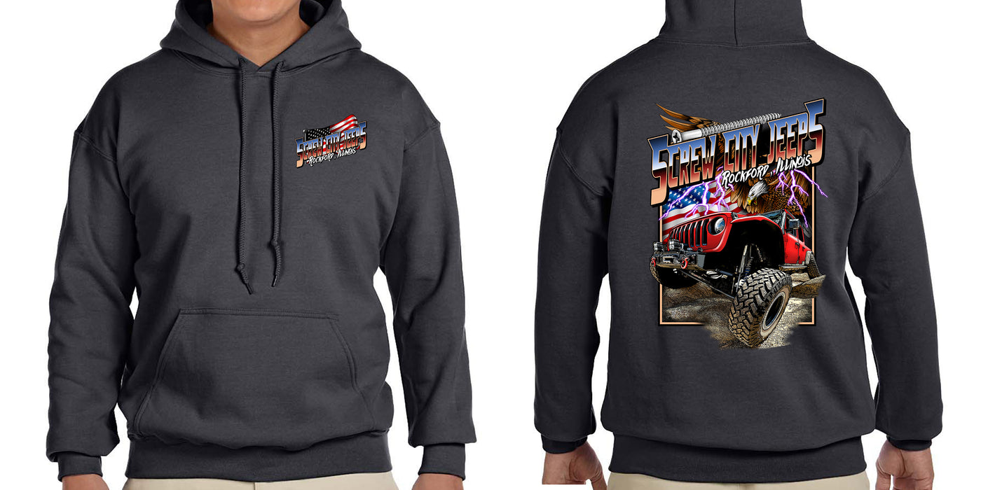 Screw City Jeeps Ultra American Hoodie