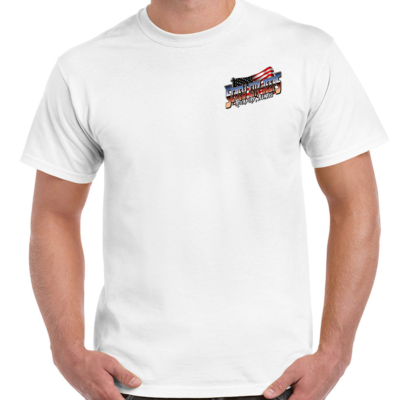 Screw City Jeeps Ultra American T-Shirt