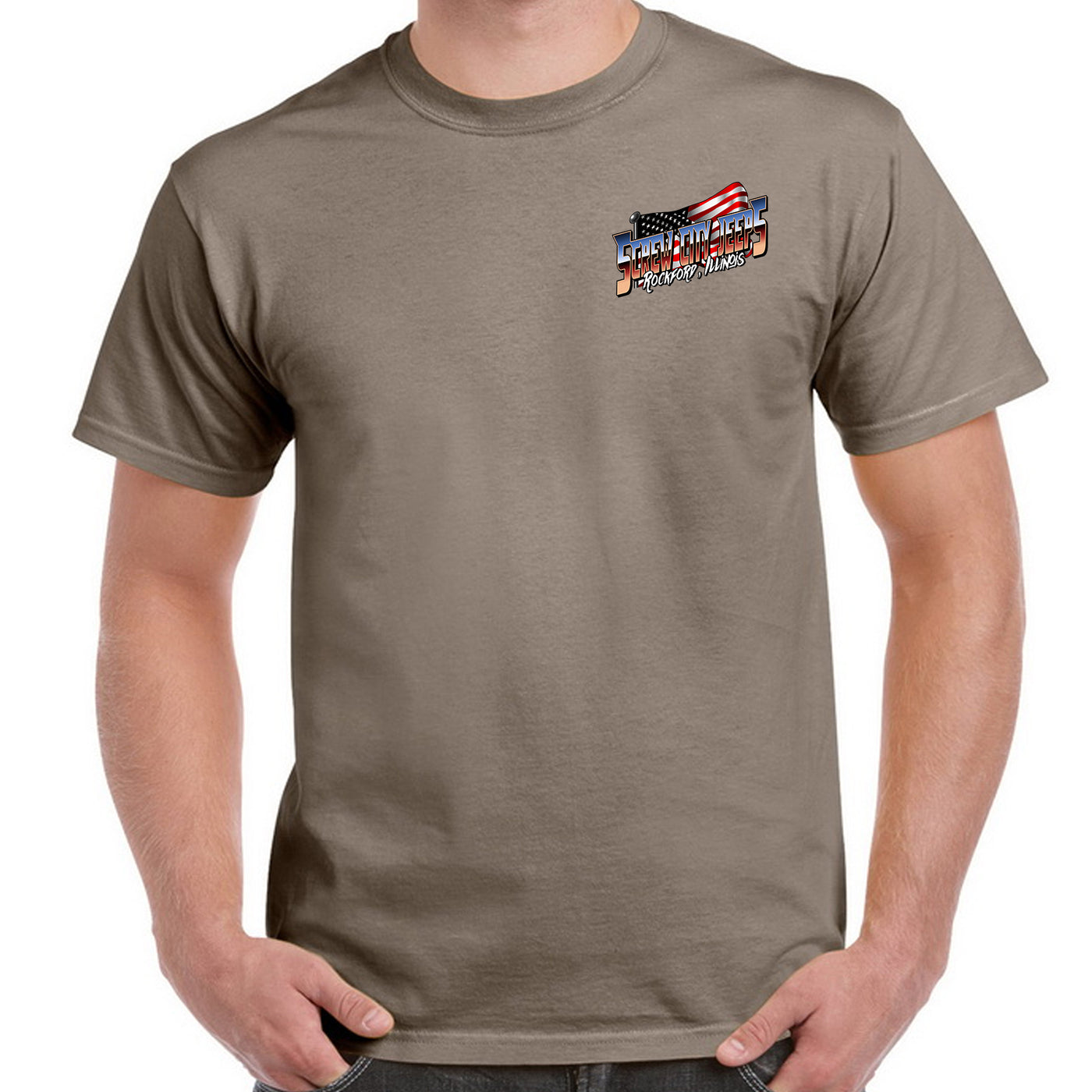 Screw City Jeeps Ultra American T-Shirt