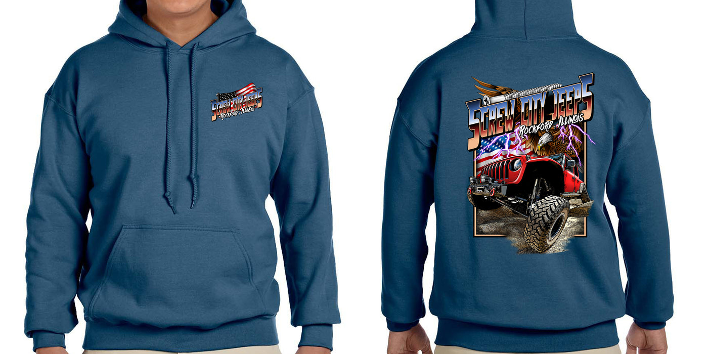 Screw City Jeeps Ultra American Hoodie