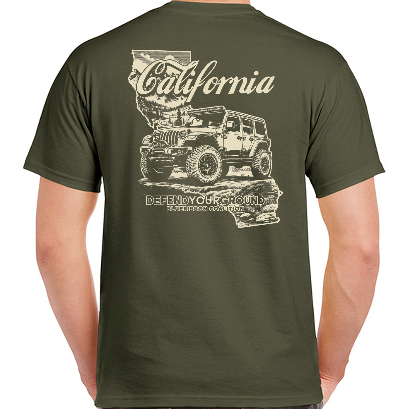 BlueRibbon Coalition CALIFORNIA Offroad Vehicle T-shirt