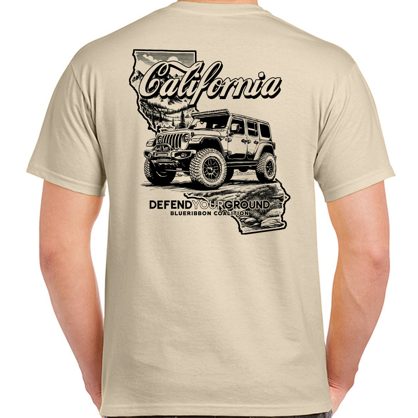 BlueRibbon Coalition CALIFORNIA Offroad Vehicle T-shirt