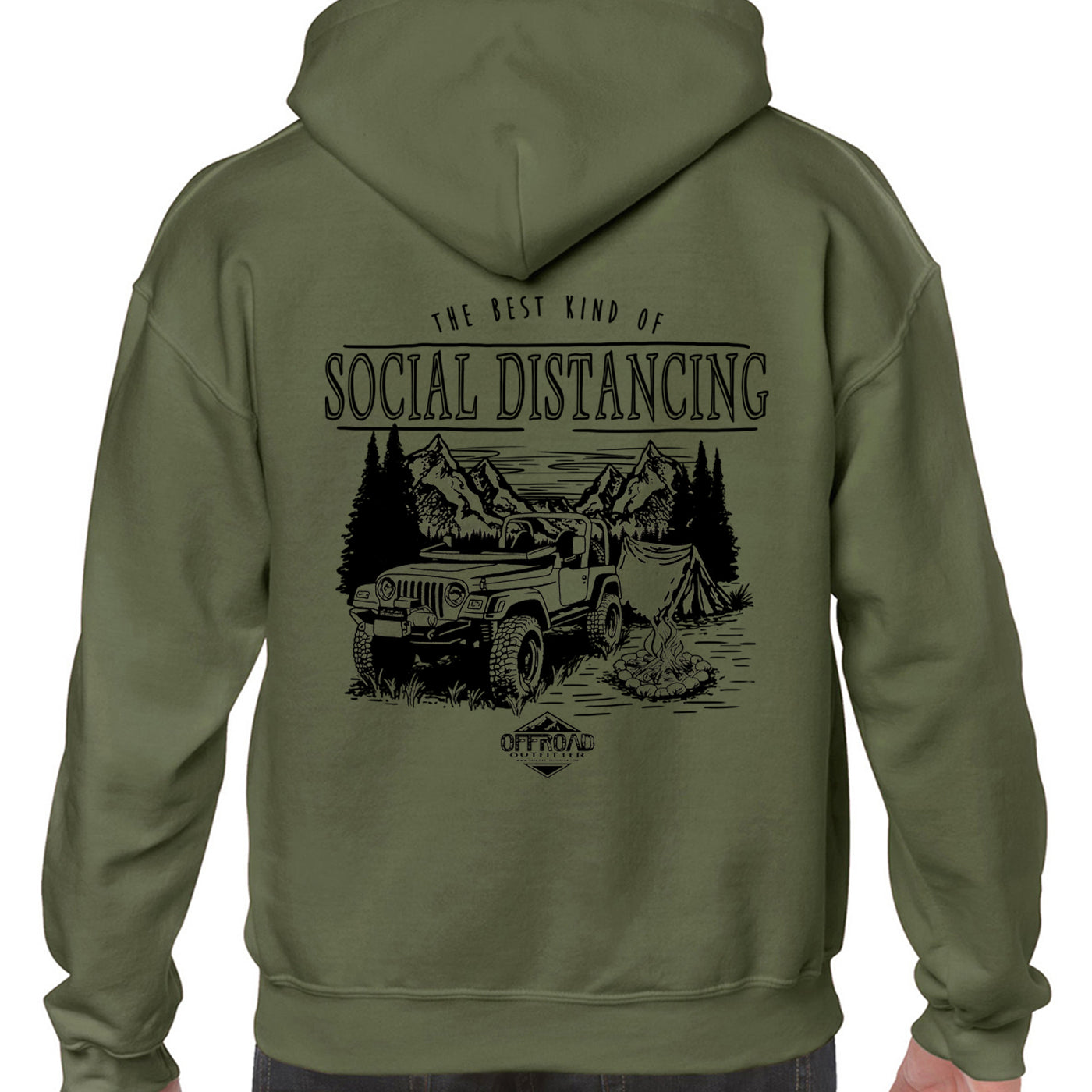 Social Distancing Pullover Hoodie